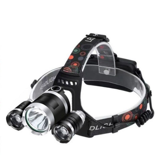 New Cross - border White Laser High - intensity Long - range Headlamp, USB Rechargeable Outdoor Lighting LED Headlamp for Night Fishing and Exploration